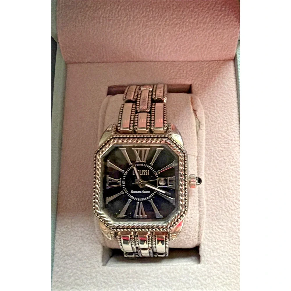 ECCLISSI Sterling Silver Case Watch With Box